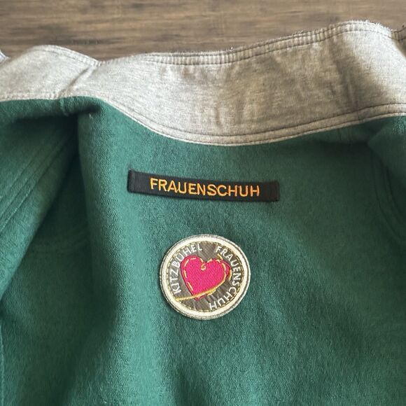 Frauenschuh All 100% Wool Jacket Womens Small Teal Green Coat Zip Up EUC - Picture 11 of 11